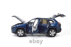 118 Scale Jeep Cherokee Blue Alloy Diecast Model Car Toy Vehicle Collection Kid