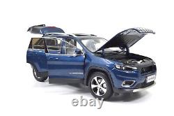 118 Scale Jeep Cherokee Blue Alloy Diecast Model Car Toy Vehicle Collection Kid