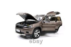 118 Scale Jeep Cherokee Brown Alloy Diecast Model Car Toy Vehicle Collection