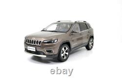118 Scale Jeep Cherokee Brown Alloy Diecast Model Car Toy Vehicle Collection