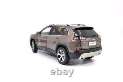 118 Scale Jeep Cherokee Brown Alloy Diecast Model Car Toy Vehicle Collection