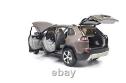 118 Scale Jeep Cherokee Brown Alloy Diecast Model Car Toy Vehicle Collection