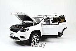 118 Scale Jeep Cherokee White Alloy Diecast Model Car Toy Vehicle Collection