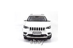 118 Scale Jeep Cherokee White Alloy Diecast Model Car Toy Vehicle Collection