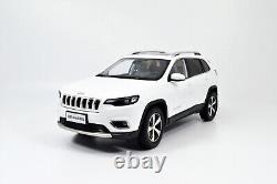 118 Scale Jeep Cherokee White Alloy Diecast Model Car Toy Vehicle Collection