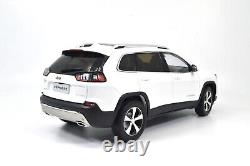 118 Scale Jeep Cherokee White Alloy Diecast Model Car Toy Vehicle Collection