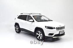 118 Scale Jeep Cherokee White Alloy Diecast Model Car Toy Vehicle Collection