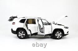 118 Scale Jeep Cherokee White Alloy Diecast Model Car Toy Vehicle Collection