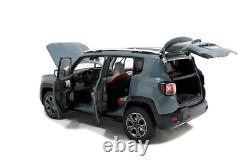 118 Scale Jeep Renegade Gray 2016 Model Car Toy Vehicle Collection Kids Gift