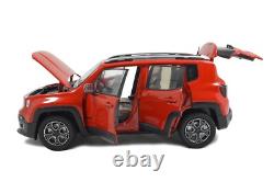 118 Scale Jeep Renegade Red 2016 Diecast Model Car Collection Gift Children Toy