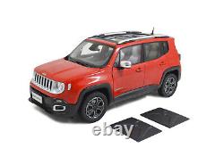 118 Scale Jeep Renegade Red 2016 Model Car Toy Vehicle Collection Kids Gift