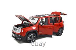 118 Scale Jeep Renegade Red 2016 Model Car Toy Vehicle Collection Kids Gift