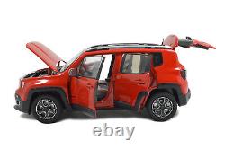 118 Scale Jeep Renegade Red 2016 Model Car Toy Vehicle Collection Kids Gift