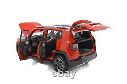 118 Scale Jeep Renegade Red 2016 Model Car Toy Vehicle Collection Kids Gift