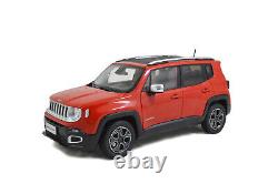 118 Scale Jeep Renegade Red 2016 Model Car Toy Vehicle Collection Kids Gift