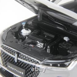118 Scale Lincoln Nautilus Hybrid Gray Model Car Toy Vehicle Collection Kids