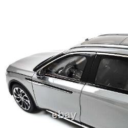 118 Scale Lincoln Nautilus Hybrid Gray Model Car Toy Vehicle Collection Kids