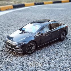 118 Scale NZG Mercedes-Benz EQS 2022 Pure Electric Vehicle Model Car Dark Gray