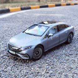 118 Scale NZG Mercedes-Benz EQS 2022 Pure Electric Vehicle SUV Model Car Gray