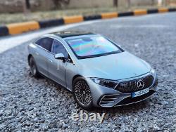 118 Scale NZG Mercedes-Benz EQS 2022 Pure Electric Vehicle SUV Model Car Gray