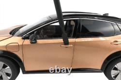 118 Scale Nissan Ariya Gold&Black Diecast Model Car Collectibles Gift Toy Paudi
