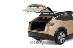 118 Scale Nissan Ariya Gold&Black Diecast Model Car Collectibles Gift Toy Paudi