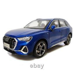 118 Scale Paudi Audi Q3 Blue 2019 Diecast Model Car Toy Gift Collection