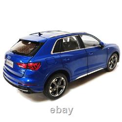 118 Scale Paudi Audi Q3 Blue 2019 Diecast Model Car Toy Gift Collection