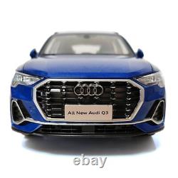 118 Scale Paudi Audi Q3 Blue 2019 Diecast Model Car Toy Gift Collection