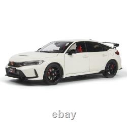 118 Scale Paudi Honda Civic Type-R 2023 FL5 White Diecast Model Car Gift