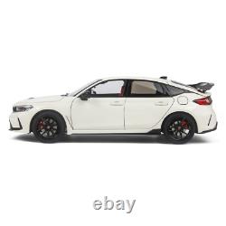 118 Scale Paudi Honda Civic Type-R 2023 FL5 White Diecast Model Car Gift