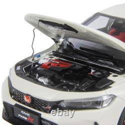 118 Scale Paudi Honda Civic Type-R 2023 FL5 White Diecast Model Car Gift