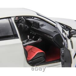 118 Scale Paudi Honda Civic Type-R 2023 FL5 White Diecast Model Car Gift