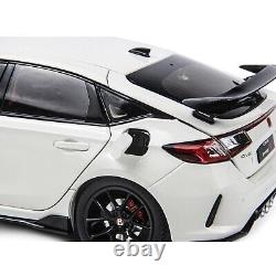 118 Scale Paudi Honda Civic Type-R 2023 FL5 White Diecast Model Car Gift