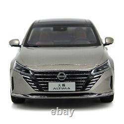 118 Scale Paudi Nissan Altima Teana 2022 Silver Diecast Model Miniature Toy Car