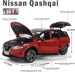 118 Scale Paudi Nissan Qashqai 2023 Red Diecast Model Car Gift Collection