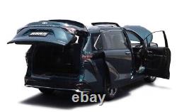 118 Scale Paudi Toyota Granvia Blue Diecast Model Car Toy Git Collection