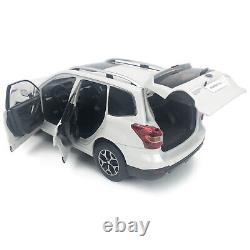 118 Scale Subaru Forester XT 2015 Collectibles Gift Car Toy Collect White Paudi
