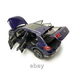 118 Scale T-ROC SUV Model Car Diecast Vehicle for Boy Gift Collection Blue