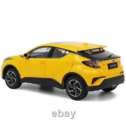 118 Scale Toyota CHR 2022 Yellow Diecast Model Car Paudi Collection gift Toy