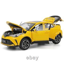 118 Scale Toyota CHR 2022 Yellow Diecast Model Car Paudi Collection gift Toy
