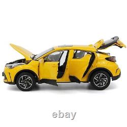 118 Scale Toyota CHR 2022 Yellow Diecast Model Car Paudi Collection gift Toy