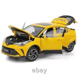 118 Scale Toyota CHR 2022 Yellow Diecast Model Car Paudi Collection gift Toy