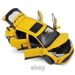 118 Scale Toyota CHR 2022 Yellow Diecast Model Car Paudi Collection gift Toy