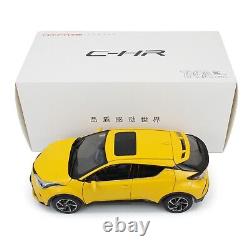 118 Scale Toyota CHR 2022 Yellow Diecast Model Car Paudi Collection gift Toy