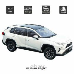 118 Scale Toyota RAV4 SUV Model Car Metal Diecast Vehicle Collection Gift White