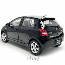 118 Scale Toyota Yaris 2007 Model Car Metal Diecast Collectible Vehicle Black