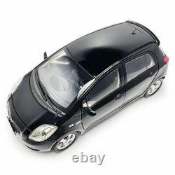 118 Scale Toyota Yaris 2007 Model Car Metal Diecast Vehicle Black Collection