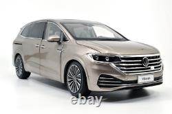 118 Scale VW Viloran MPV Gold Diecast Model Car Collection Gift Children Toy