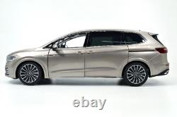 118 Scale VW Viloran MPV Gold Diecast Model Car Collection Gift Children Toy